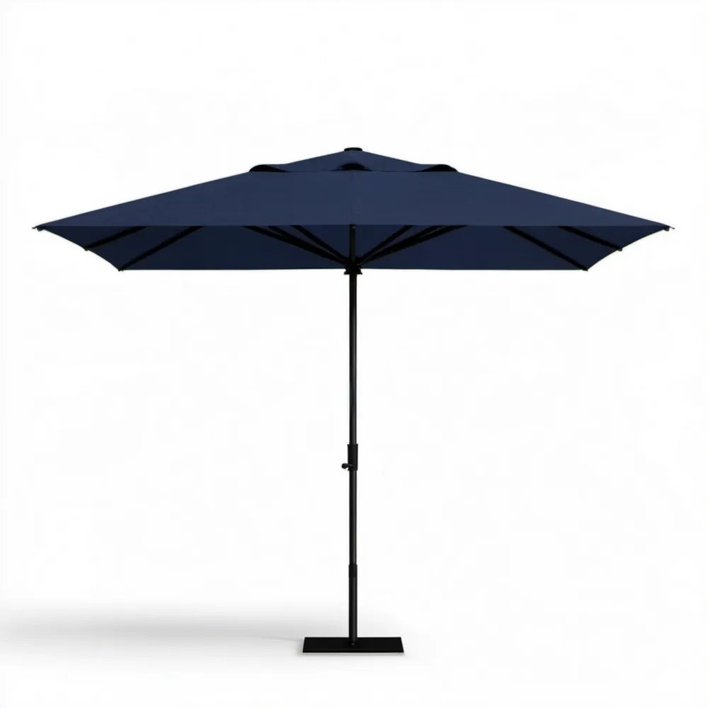 Podwójny parasol ogrodowy prostokątny 460 x 270 cm, granatowy